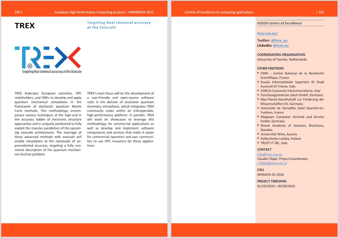 TREX at ETP4HPC Handbook